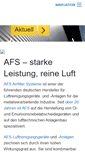 Mobile Screenshot of afs-airfilter.de